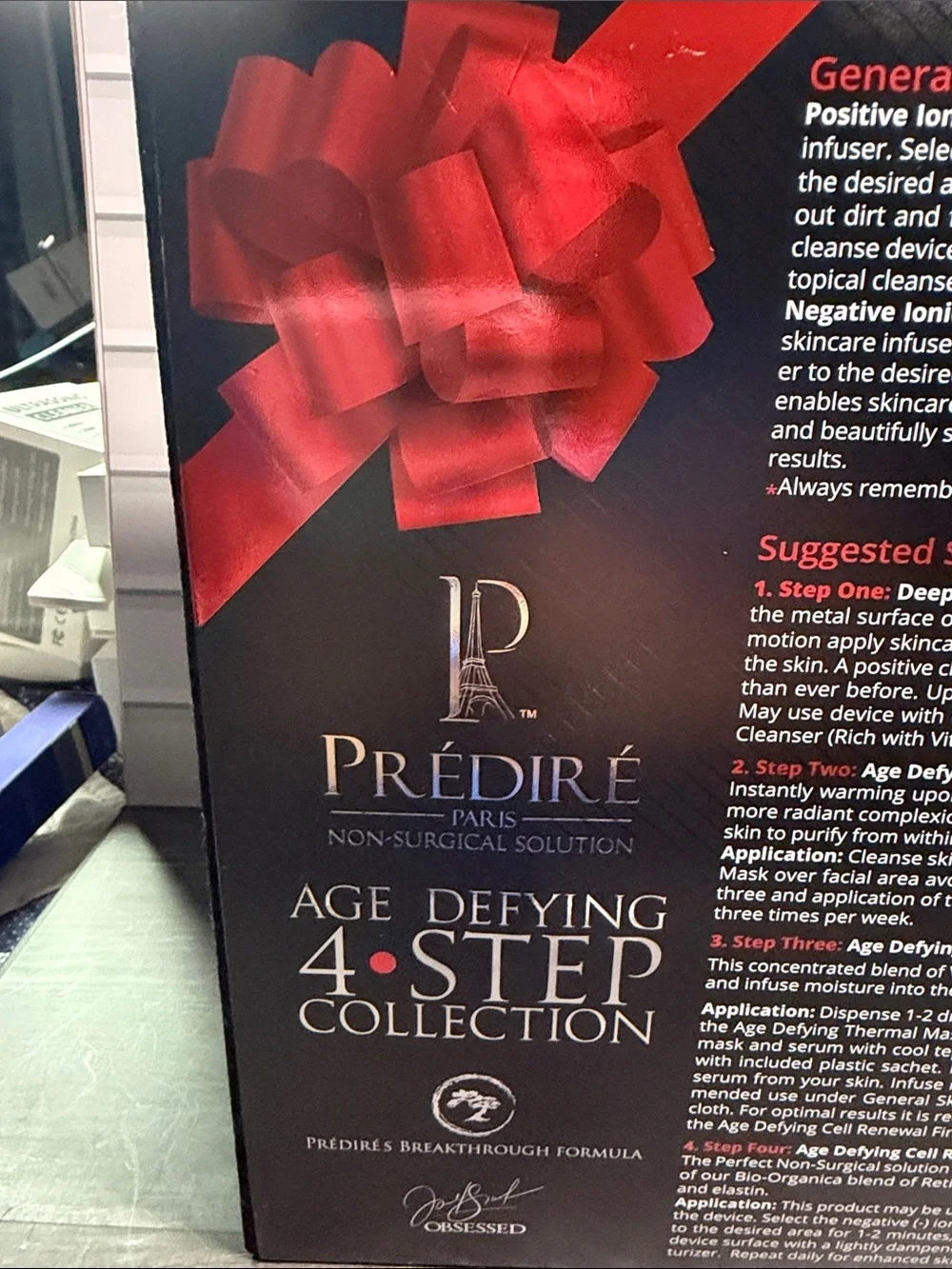 Prédiré Paris Age Defying 4-Step Collection - Black & Red Gift Box
